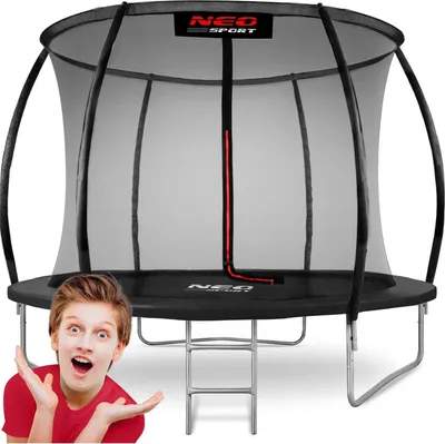 Immagine prodotto di Trampolino profilato per giardino 8ft/252cm con rete protettiva interna di Neo-Sport