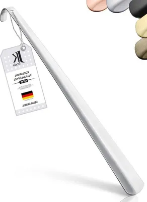 Produktbild von Famanu Schuhanzieher aus Edelstahl - 62 cm lang, stabil und praktisch