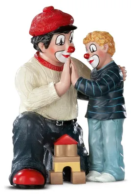 Produktbild von Gilde Clown, "Gib mir Fünf", Kunstharz, mehrfarbig, VE 1, L. 7 cm, B. 7.5 cm, H. 11 cm 10274 4063387102749