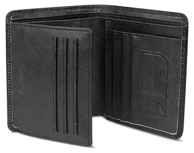 Produktbild von Conisy Herren, klass. Lederbrieftasche, RFID-Block, kleine Männerbrieftasche, schwarz, kompakt und stilvoll