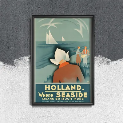 Produktbild von Poster - Canvas - Leinwand - 21 cm x 29,7 cm - Fotoposter - Leinwandkunst - Niederlande