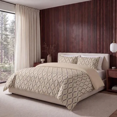 Imagen del producto de Sleeptime. Edredón "Lazy" color arena, 240 x 220 cm, incluye fundas de almohada
