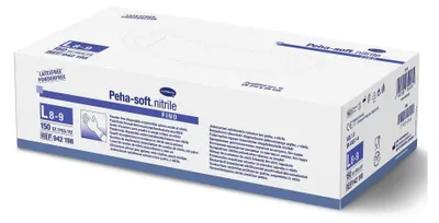 Zdjęcie produktu dla Rękawice Pehasoft nitryl fino bezpudrowe L (150 szt.)