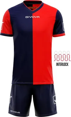 Productafbeelding van Sportset Givova Combo Blauw-rood Rood