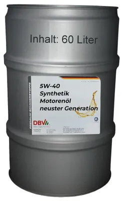 Produktbild von High Performer 5W-40 Synthetik-Motorenöl 60 Liter Fass Reifen