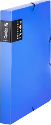 Zdjęcie produktu dla Pudełko A4 z gumką Opaline - grzbiet 3 cm / niebieski