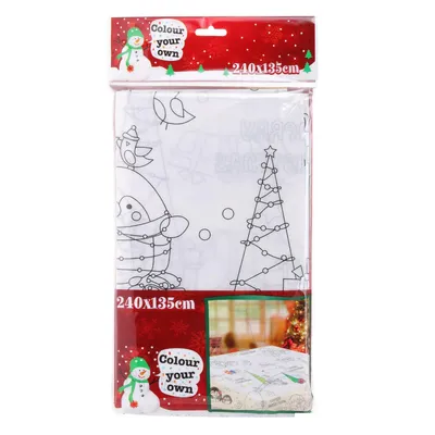 Obrázek produktu pro 12 kusů vánočního ubrusu NA BARVU 240x135cm ubrusu