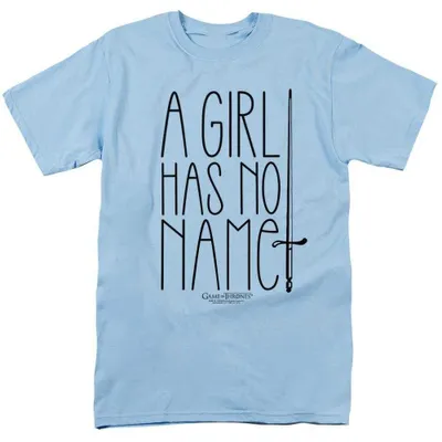 Produktbild von Game of Thrones - "A Girl Has No Name" T-Shirt für Herren/Damen Uni TV39005 (S) (Hellblau), KI-generiertes Bild