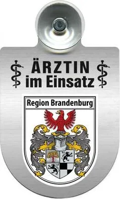 Produktbild von Einsatzschild Windschutzscheibe incl. Saugnapf - Ärztin im Einsatz - 309479 Color - Region Brandenburg