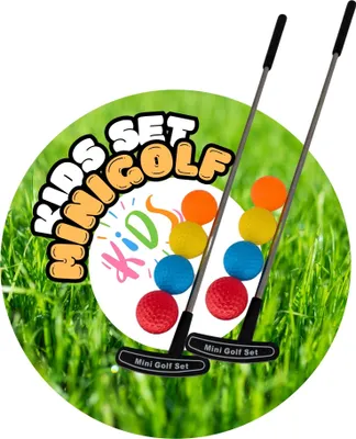 Produktbild von Kinder Minigolf Set 2X Schläger 8 Bälle Mini Golf Set Spielzeug Geschenkidee