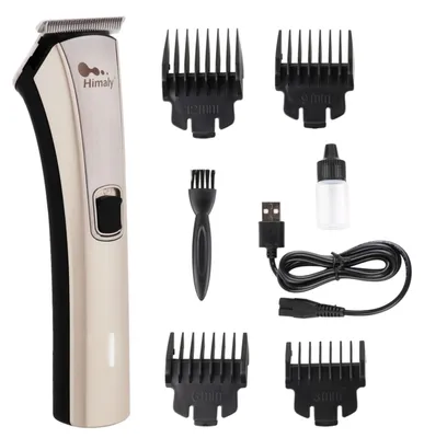 Produktbild von himaly USB Wiederaufladbare Elektrische Haarschneider, Bartschneider, Herren Haarschneidemaschine Profi Haartrimmer, Körperhaartrimmer