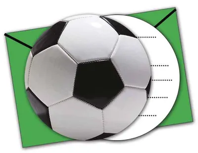 Produktbild von Fussball Party 6 Einladungskarten