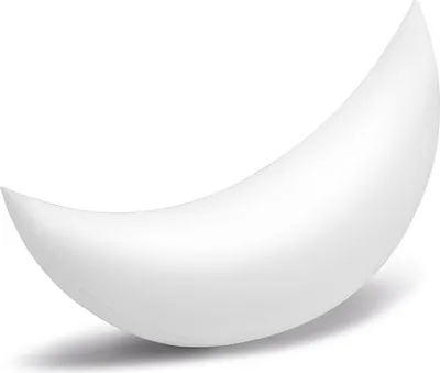 Produktbild von aufblasbarer Halbmond mit LED-Licht 135 x 43 cm