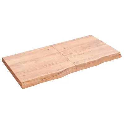Obrázok produktu pre Stolová doska bledohnedá 120x60x(2-6) cm ošetrený masívny dub