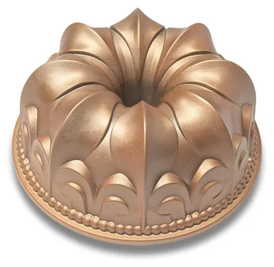 Produktbild von Kronen-Kuchenform Aluminium Gold 23.5 x 23.5 x 9 cm