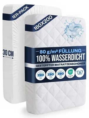 Zdjęcie produktu dla Ochraniacz na materac 160 x 200 cm - Wodoodporny i oddychający