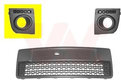 Produktbild von VAN WEZEL Lüftungsgitter Grill Stoßfänger für FORD FUSION (JU) mit Loch/Löchern für Nebellampen