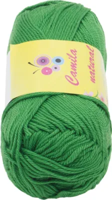 Image de Fil CAMILA naturel - 50g / 125 m - Vert