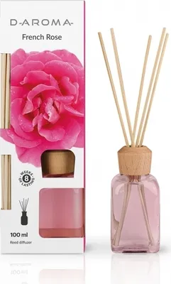 Produktbild von Duftdiffusor D-aroma Reed Diffuser 100ml Französische Rose Lufterfrischer