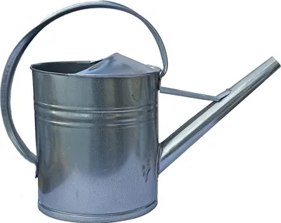 Produktbild von Zinkgießkanne Gießkanne 5L 8L 10L 12L Blumengießkanne Metall feuerverzinkt Zink Silber für Innen- und Außenbereich (10 L)