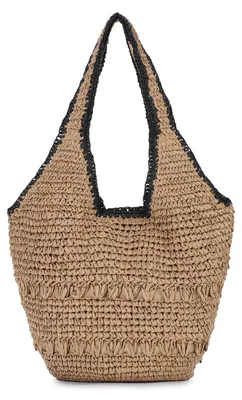 Produktbild von Strohtasche – Bohemianische Strandtasche für Damen – Braun