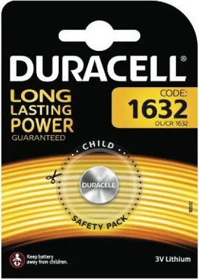 Produktbild von Duracell Batterie Lithium Knopfzelle CR1632 3V Blister (1-Pack) 007420