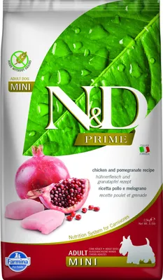 Obrázok produktu pre Farmina Pet Food CHICKEN & POMEGRANATE ADULT MINI, Dospelý, Kuracie mäso, 2,5 kg
