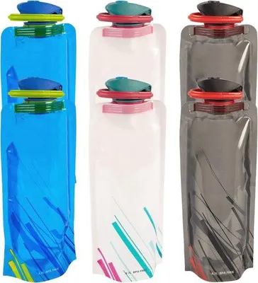 Produktbild von Wasserdosen 700ml, Faltsam, Leckfrei, Reusable, Outdoor
