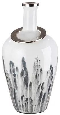 Image de GILDE Vase, Flasche, "Statuario", Glas, weiß, , L. 34 cm, B. 34 cm, H. 56 cm 39336