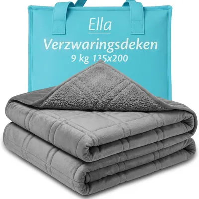Immagine prodotto di Coperta ponderata per adulti, 135 x 200 cm, in pile sherpa