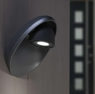 Produktbild von Lutec Eggo Wandlampe Aussenlampe Aussenleuchte Anthrazit LED 6160 Gr