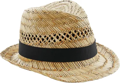 Image de Beechfield - Chapeau Trilby Homme/Femme Unie - Été BC5297 (S-M) (Naturel)