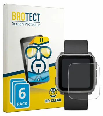 Produktbild von 6x Für Pebble Time 2 2026 Schutzfolie BROTECT Displayschutz Display Schutz Folie Klar Transparent