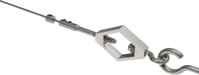 Produktbild von Interdeco Seilspanngarnitur / Seilspanner Vernickelt, Typ Joy Raute