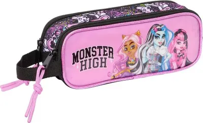 Produktbild von Safta Double Monster High Drama Mäppchen Rosa  Mann Rosa One Size