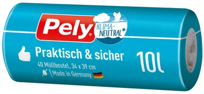 Immagine prodotto di Fodere per bidoni Pely Pratiche e sicure, neutralizzate dal punto di vista climatico 10L 40 pezzi