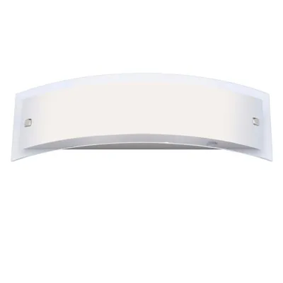 Produktbild von BRILLIANT Lampe Elysee Wandleuchte 2flg edelstahl/weiß | 2x C35, E14, 40W, geeignet für Kerzenlampen (nicht enthalten) | IP-Schutzart: 21 - tropfwassergeschützt