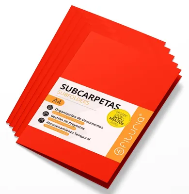 Image de Classeur en carton A4, pochettes pour documents de 180g, classeur de rangement pour documents
