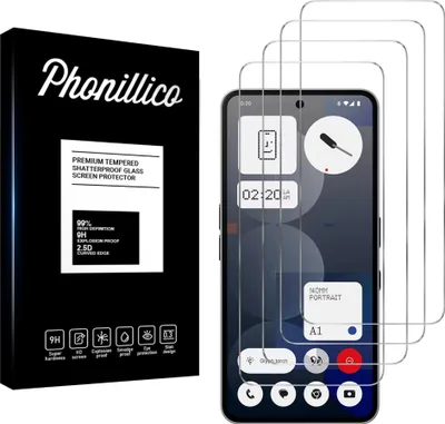 Produktbild von Hartglas für Nothing Phone 3a Pro [4 Stück] Displayschutzfolie Screen Protector Film Anti-Kratzer Glas Resistant Phonillico®