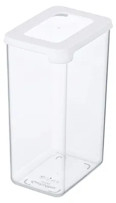 Aufbewahrungsbox, 1,6 l, transparent/weiß, stapelbar, luftdicht