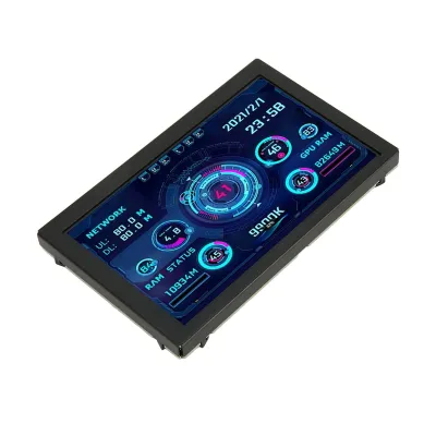 Obrázek produktu pro 5palcový monitor teploty počítače s miniaturním IPS USB displejem, panelem senzorů PC, dynamickým displejem, monitorem dat PC CPU RAM HDD