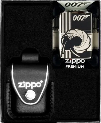 Produktbild von Feuerzeug-Set  ZIPPO  JAMES BOND BLACK ICE Geschenk No3
