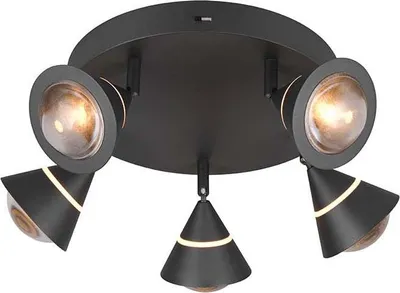 Obrázek produktu pro Stropní svítidlo LED, černé, otočné, V 16,5 cm