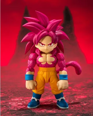 Produktbild von Dragon Ball Daima S.H.Figuarts Actionfigur Super Saiyan Level 4 Son Goku (mini) 8 cm