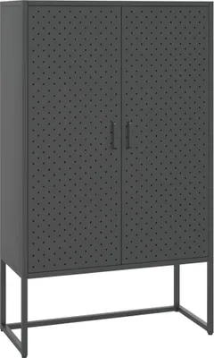 Produktbild von vidaXL Highboard Anthrazit 80x35x135 cm Stahl