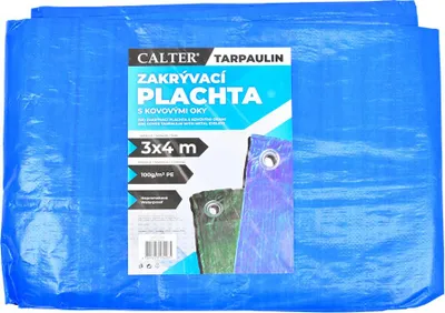 Produktbild von Wasserdichte Plane 3x4m, 100g/m2, blau
