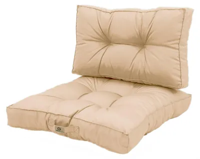 Immagine prodotto di Cuscino per salotto da giardino trapuntato 50x50cm Beige