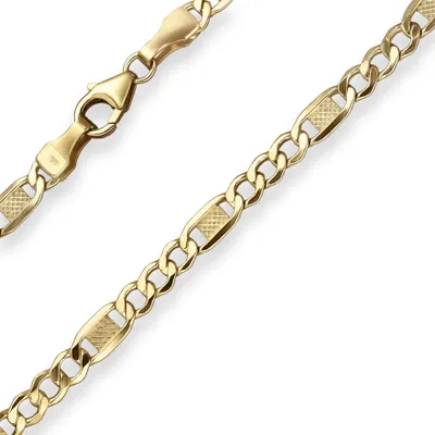 Produktbild von 3,8mm Fantasiekette Goldkette Collier Halskette aus 333 Gold Gelbgold 65cm