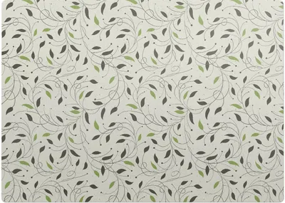 Produktbild von Pflanzenblattmuster – Bodenschutzmatte – Rutschfest – Schutzmatte für Büro – Vinylmatte – Stuhlunterlage – 140 x 100 cm