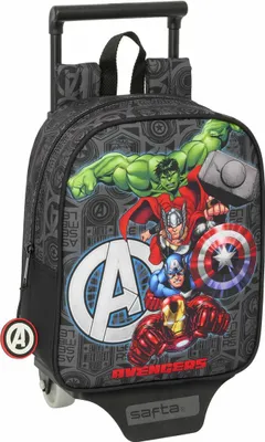 Zdjęcie produktu dla Torba szkolna z kółkami The Avengers Vendetta Czarny 22 x 27 x 10 cm